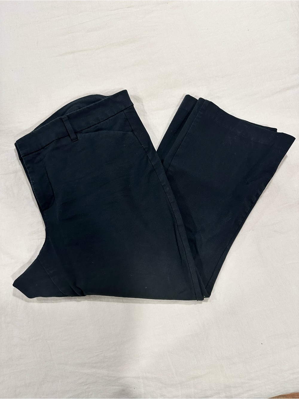 Old Navy Black Cropped Straight-Leg Pants
